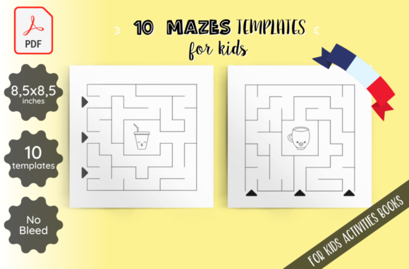 10 Mazes Templates for Kids KDP Interior: A Game-Changer for Activity Book Creators