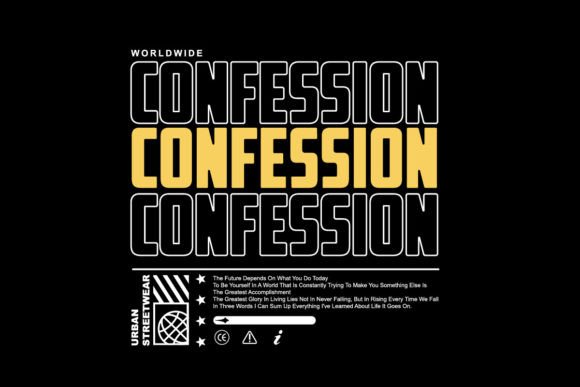 Confession Streetwear Design Templates: Elevate Your Brand