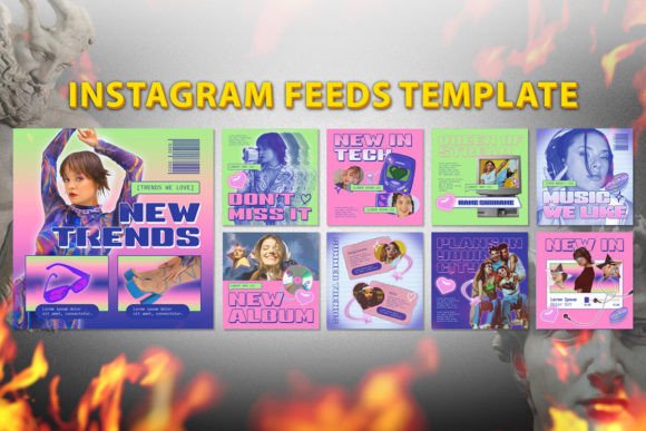 Instagram Feeds Templates Retro Style: Bring Nostalgia and Cohesion to Your Brand
