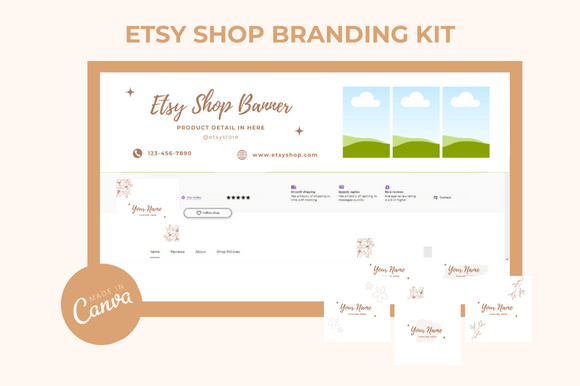 Save Time on Etsy with a Branding Kit Canva Templates